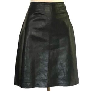 Black Leather Skirt size 6-8 S Small